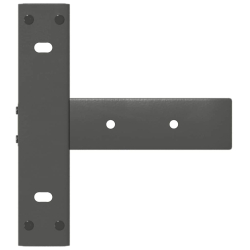 Nogi do stołu konsolowego, 2 pcs., antracyt, 20x28x(72-73) cm
