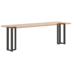 Nogi do stołu konsolowego, 2 pcs., antracyt, 20x28x(72-73) cm