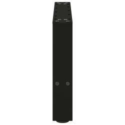 Nogi do stolika kawowego, czarne, 2 szt., 50x(30-31) cm, stal