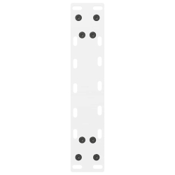 Nogi do stolika kawowego, białe, 2 szt., 40x(30-31) cm, stal