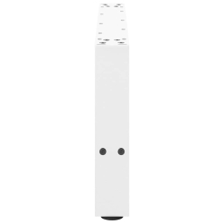 Nogi do stolika kawowego, białe, 2 szt., 70x(30-31) cm, stal