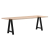 Nogi do stolika kawowego, 2 szt., czarne, 60x(72-73) cm, stal