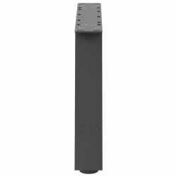 Nogi do stolika kawowego, 2 szt., antracyt, 60x(30-31) cm, stal