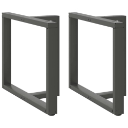 Nogi do stołu jadalnego, 2 pcs., antracyt, 90x35x(72-73) cm