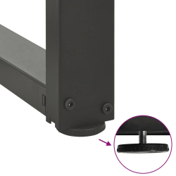 Nogi do stołu jadalnego, 2 pcs., antracyt, 90x35x(72-73) cm