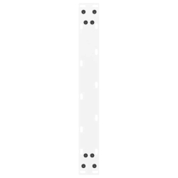 Nogi do stolika kawowego, 2 szt., białe, 50x(30-31) cm, stal