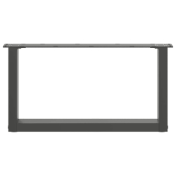 Nogi do stolika kawowego, 2 szt., antracyt, 60x(30-31) cm, stal
