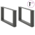Nogi do stolika kawowego, 2 szt., antracyt, 60x(30-31) cm, stal