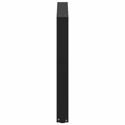 Nogi do stolika kawowego, 3 szt., czarne, 80x(72-73) cm, stal