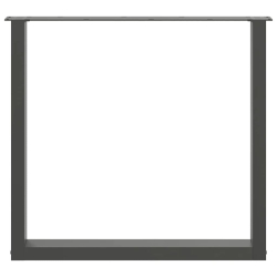 Nogi do stolika kawowego, 3 szt., antracyt, 80x(72-73) cm, stal
