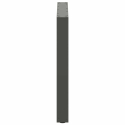 Nogi do stolika kawowego, 3 szt., antracyt, 80x(72-73) cm, stal