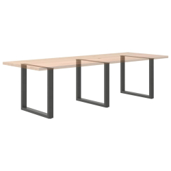 Nogi do stolika kawowego, 3 szt., antracyt, 80x(72-73) cm, stal
