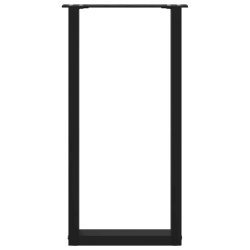 Nogi do stolika kawowego, 2 szt., czarne, 28x(72-73) cm, stal