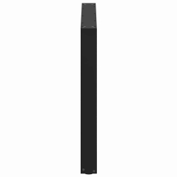 Nogi do stolika kawowego, 2 szt., czarne, 100x(72-73) cm, stal