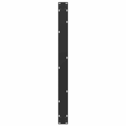 Nogi do stolika kawowego, 2 szt., czarne, 100x(72-73) cm, stal