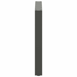 Nogi do stolika kawowego, 2 szt., antracyt, 90x(72-73) cm, stal