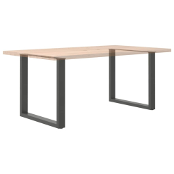 Nogi do stolika kawowego, 2 szt., antracyt, 90x(72-73) cm, stal
