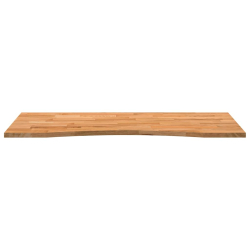 Blat biurka, jasnobrązowy, 120x50x2,5 cm, lite drewno dębowe