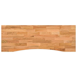 Blat biurka, jasnobrązowy, 140x60x2,5 cm, lite drewno dębowe