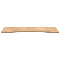 Blat biurka, surowe, 140x50x2,5 cm, lite drewno dębowe