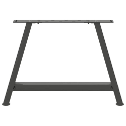 Nogi do stolika kawowego, 2 szt., antracyt, 70x(42-43) cm, stal