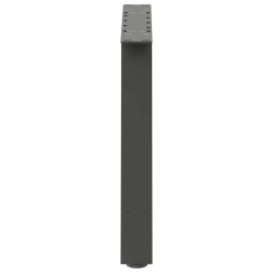 Nogi do stolika kawowego, 2 szt., antracyt, 70x(42-43) cm, stal