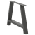 Nogi do stolika kawowego, 2 szt., antracyt, 70x(42-43) cm, stal