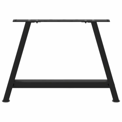 Nogi do stolika kawowego, 2 szt., czarne, 70x(42-43) cm, stal