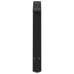 Nogi do stolika kawowego, 2 szt., czarne, 70x(42-43) cm, stal