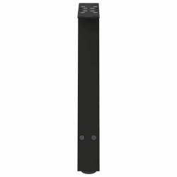Nogi do stolika kawowego, 2 szt., czarne, 38x(42-43) cm, stal