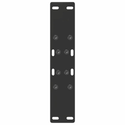 Nogi do stolika kawowego, 2 szt., czarne, 38x(42-43) cm, stal