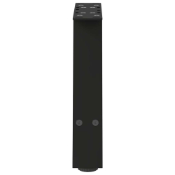 Nogi do stolika kawowego, 2 szt., czarne, 50x(30-31) cm, stal