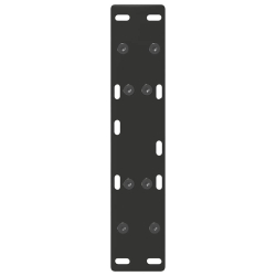 Nogi do stolika kawowego, 2 szt., czarne, 50x(30-31) cm, stal
