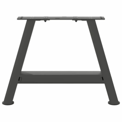 Nogi do stolika kawowego, 2 szt., antracyt, 40x(30-31) cm, stal
