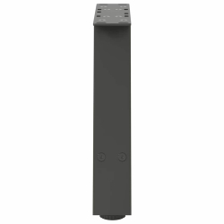 Nogi do stolika kawowego, 2 szt., antracyt, 40x(30-31) cm, stal