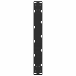 Nogi do stolika kawowego, 2 szt., czarne, 50x(30-31) cm, stal
