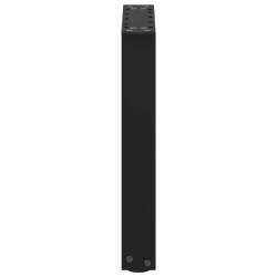 Nogi do stolika kawowego, 2 szt., czarne, 28x(42-43) cm, stal