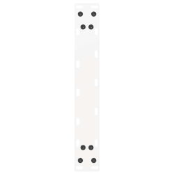 Nogi do stolika kawowego, 2 szt., białe, 30x(30-31) cm, stal
