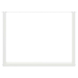 Nogi do stolika kawowego, 2 szt., białe, 100x(72-73) cm, stal