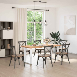 Nogi do stolika kawowego, 2 szt., białe, 60x(72-73) cm, stal