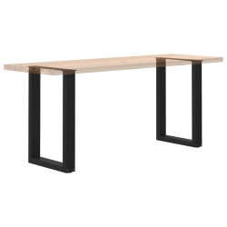 Nogi do stolika kawowego, 2 szt., czarne, 50x(72-73) cm, stal