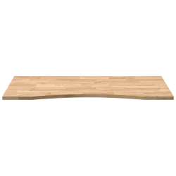 Blat biurka, surowe, 120x50x2,5 cm, lite drewno dębowe
