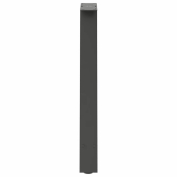 Nogi do stolika kawowego, 2 szt., antracyt, 60x(72-73) cm, stal