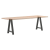 Nogi do stolika kawowego, 2 szt., antracyt, 60x(72-73) cm, stal