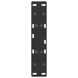 Nogi do stolika kawowego, 2 szt., czarne, 40x(30-31) cm, stal