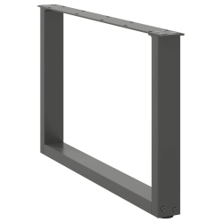 Nogi do stolika kawowego, 2 szt., antracyt, 70x(42-43) cm, stal