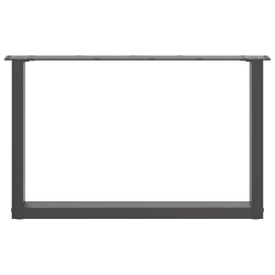 Nogi do stolika kawowego, 2 szt., antracyt, 70x(42-43) cm, stal