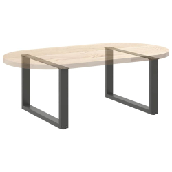 Nogi do stolika kawowego, 2 szt., antracyt, 70x(42-43) cm, stal