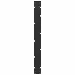 Nogi do stolika kawowego, 3 szt., czarne, 90x(72-73) cm, stal