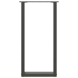 Nogi do stolika kawowego, 2 szt., antracyt, 28x(72-73) cm, stal